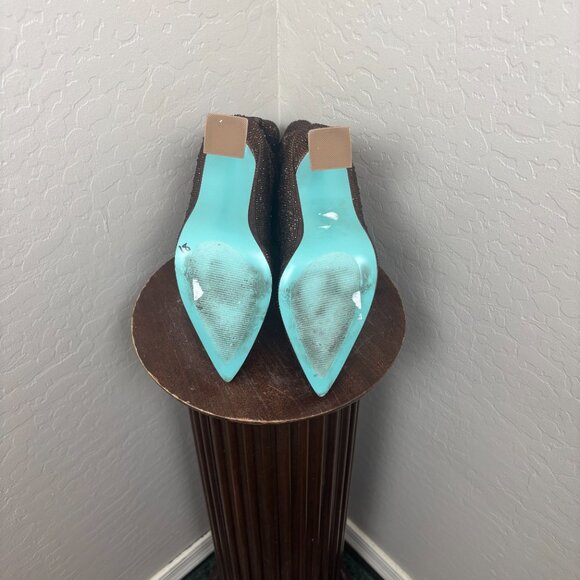 Preloved - Betsey Johnson - Satin Embellished Ankle Boots - Picture 6 of 6